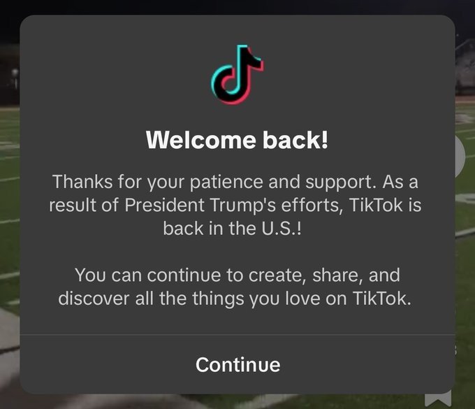 TikTok relaunched in the US